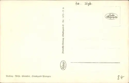 Ak Wangen Stuttgart am Neckar, Panorama