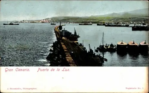 Ak Las Palmas de Gran Canaria Kanarische Inseln, Puerto de la Luz