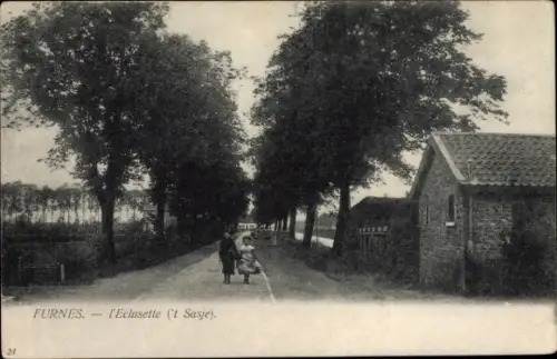 Ak Furnes Furnes Westflandern, Eclusette