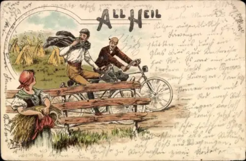 Litho All Heil, Radfahrer