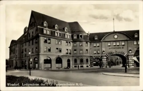 Ak Wiesdorf Leverkusen am Rhein, Ledigenheim der I. G. Farbenindustrie AG