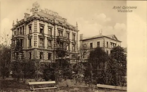 Ak Wiesbaden in Hessen, Hotel Quisisana, Außenansicht