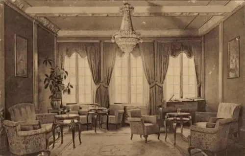 Ak Wiesbaden in Hessen, Hotel Quisisana, Musiksaal