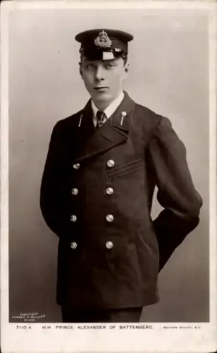 Ak Prinz Alexander von Battenberg, Portrait