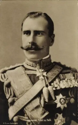 Ak Alexander Cambridge, 1. Earl of Athlone, Fürst zu Teck, Portrait in Uniform