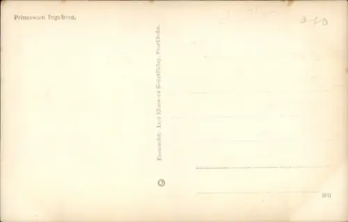 Ak Prinzessin Ingeborg von Dänemark, Portrait, Profilansicht