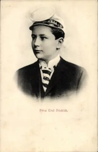 Studentika Ak Prinz Eitel von Preußen, Portrait als Student