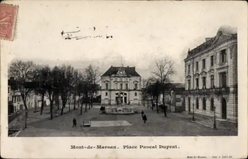 Ak Mont de Marsan Landes, Place Pascal Duprat