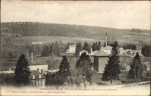 Ak Charleval Eure, Etablissements Quesney et A. Peynaud
