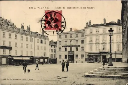 Ak Vienne Isère, Platz de Miremont