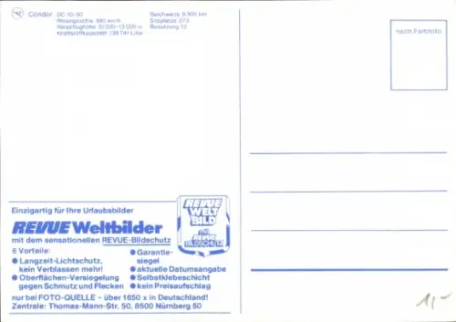 Ak Condor DC 10 30, Passagierflugzeug