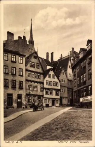 Ak Halle an der Saale, Altstadt, Motiv vom Trödel