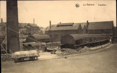 CPA La Verrerie Wallonie Hainaut, Expédition