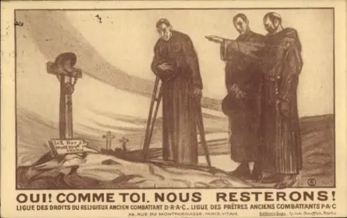 Künstler Ak Liga für die Rechte religiöser Veteranen DRAC