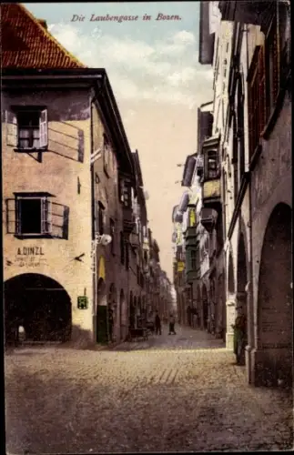 Ak Bozen Bolzano Südtirol, Laubengasse