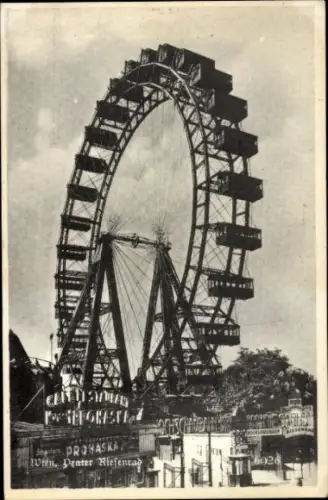Ak Wien 2 Leopoldstadt, Prater, Riesenrad