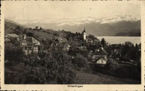 Ak Hilterfingen Thun Kanton Bern Schweiz, Gesamtansicht