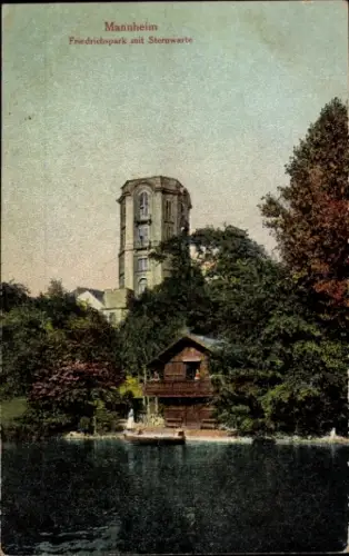 Ak Mannheim in Baden, Friedrichspark, Sternwarte