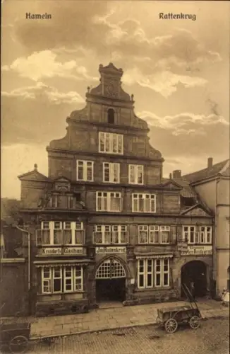 Ak Hameln an der Weser Niedersachsen,  Rattenkrug, Krandarfs Gasthaus, JmHallenkrad