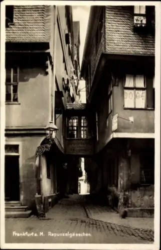 Ak Frankfurt am Main, Rapunzelgässchen