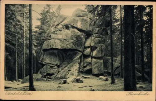 Ak Oker Goslar am Harz, Okertal, Hexenküche