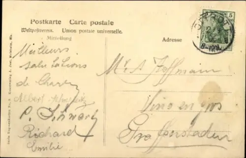 Ak Obernai Elsass Bas Rhin, Odilienberg Mont Sainte Odile in früheren Zeiten