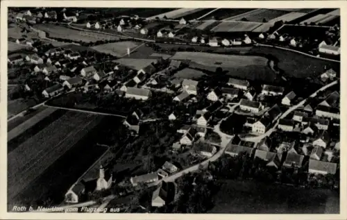 Ak Roth bei Neu-Ulm Pfaffenhofen an der Roth, Fliegeraufnahme