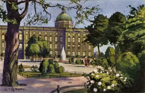 Künstler Ak Barber, C., Berlin, Schloss mit Lustgarten