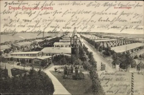 Ak Döberitz im Havelland, Truppenübungsplatz, Barackenlager
