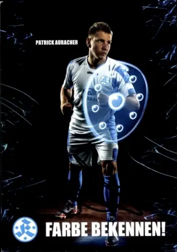 Autogrammkarte Fußballer Patrick Auracher, Stuttgarter Kickers, Autogramm