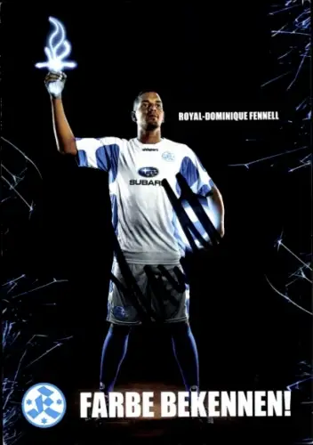 Autogrammkarte Fußballer Royal Dominique Fennell, Stuttgarter Kickers, Autogramm