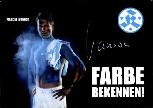 Autogrammkarte Fußballer Marcel Ivanusa, Stuttgarter Kickers, Autogramm