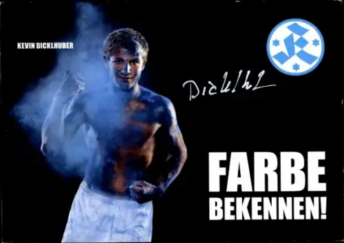 Autogrammkarte Fußballer Kevin Dicklhuber, Stuttgarter Kickers, Autogramm
