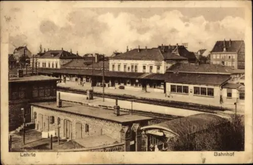 Ak Lehrte in Niedersachsen, Bahnhof