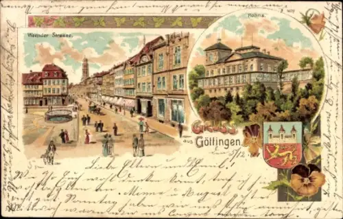 Litho Göttingen in Niedersachsen, Weenderstraße, Rohna