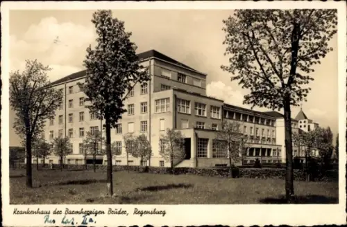 Ak Regensburg an der Donau Oberpfalz, Krankenhaus der Barmherzigen Brüder