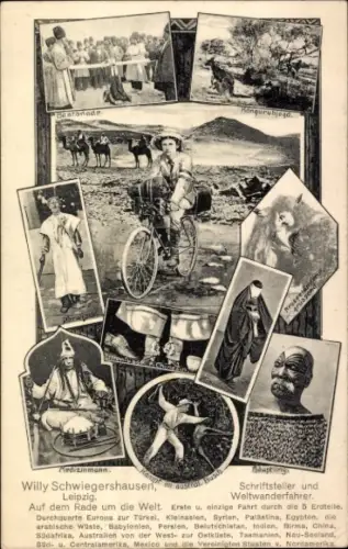 Ak Willy Schwiegershausen, Schriftsteller, Weltwanderfahrer