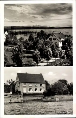 Ak Birnau Uhldingen Mühlhofen am Bodensee, Gasthof und Pension zum Pilgerhof