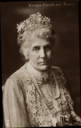 Ak Königin Maria Therese von Bayern, Portrait