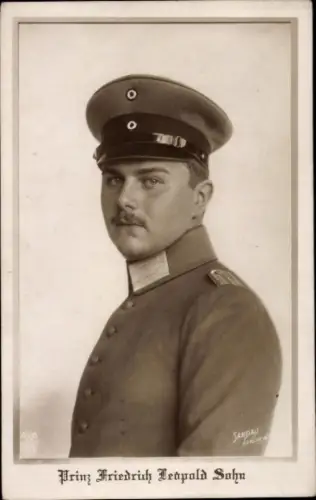 Ak Prinz Friedrich Leopold Sohn, Portrait in Uniform