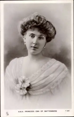 Ak Prinzessin Victoria Eugénie Julia Ena von Battenberg, Portrait