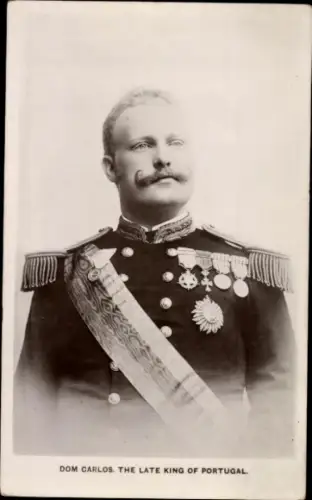 Ak König Carlos I von Portugal, Portrait