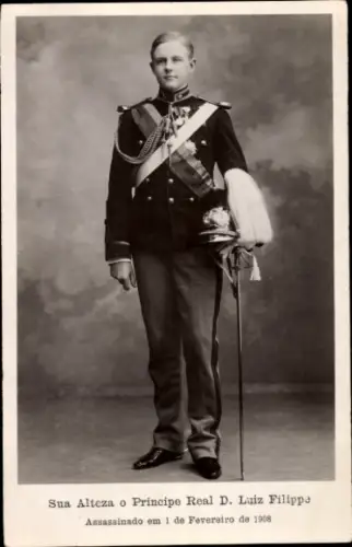 Ak Prinz Luiz Filippe von Portugal, Portrait
