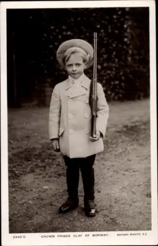 Ak Kronprinz Olav von Norwegen, Portrait