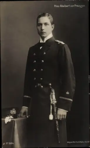 Ak Prinz Adalbert von Preußen, Portrait, Uniform