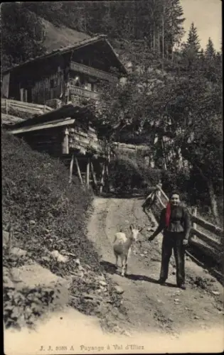 Ak Schweiz, Paysage a Val d'llllez