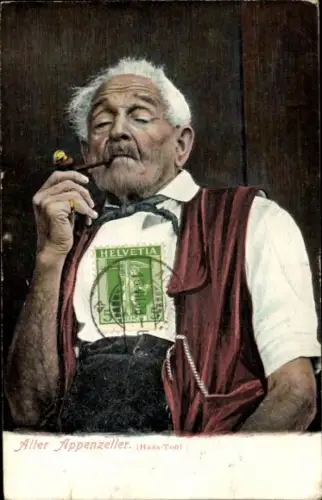 Ak Appenzell Stadt Kanton Innerrhoden, Alter Appenzeller (Haas Toni)