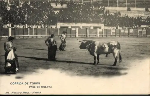 Ak Corrida de Toros, Pase de Muleta
