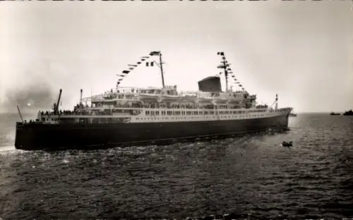 Ak Passagierschiff Flandre verlässt den Hafen von Le Havre.
