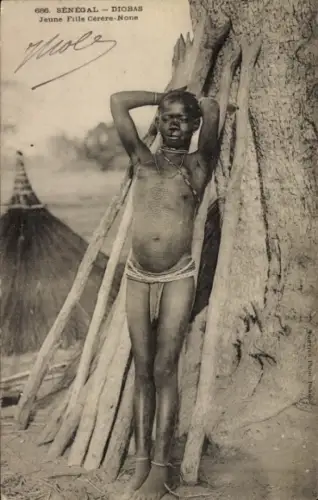 CPA Sénégal, Jeune Fille Cérère-None